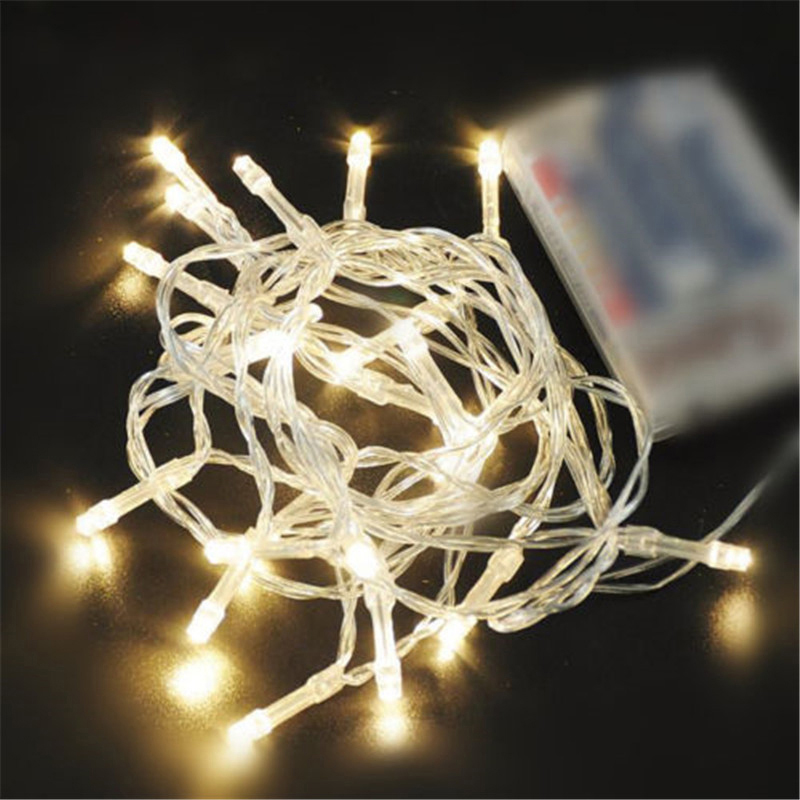 LED String Light Lamp Waterproof Plastic Decoration Light - Warm White/3 Meter 20 Light - Warm White//3 Meter 20 Light-16