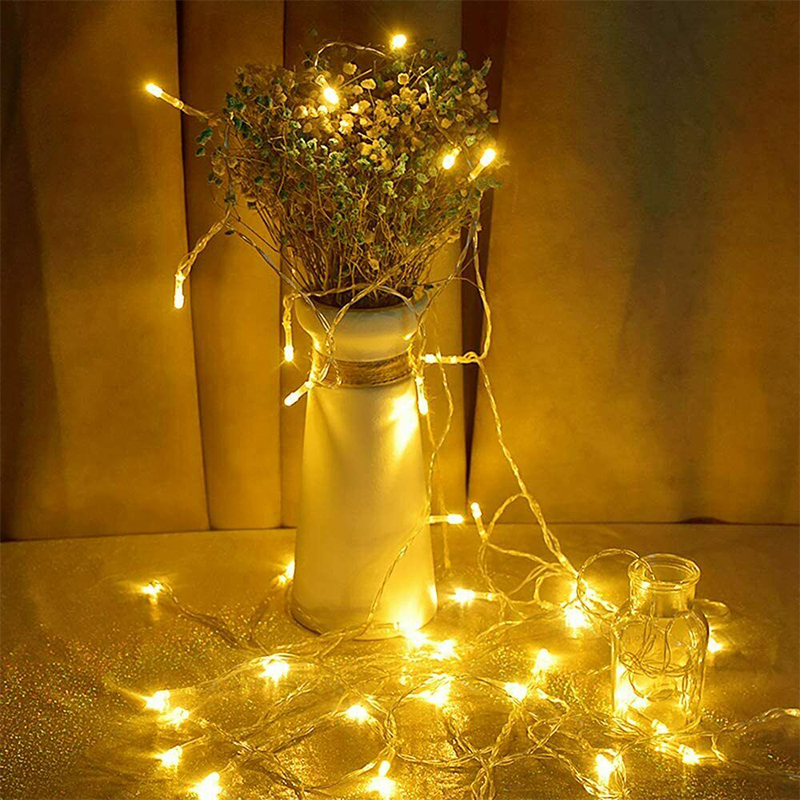 LED String Light Lamp Waterproof Plastic Decoration Light - Warm White/3 Meter 20 Light - Warm White//3 Meter 20 Light-4