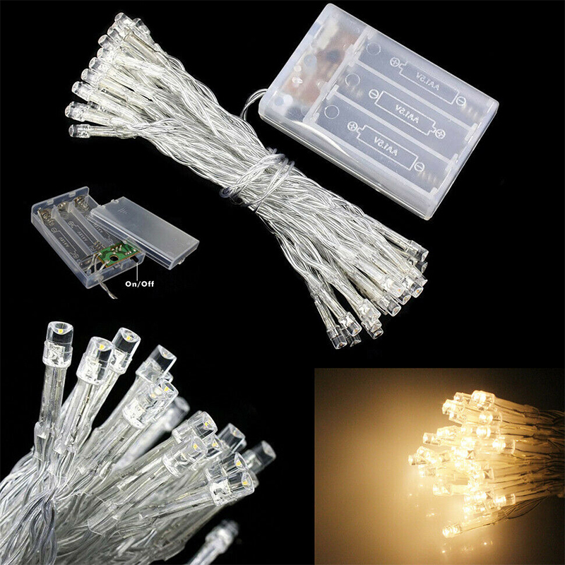 LED String Light Lamp Waterproof Plastic Decoration Light - Warm White/3 Meter 20 Light - Warm White//3 Meter 20 Light-5