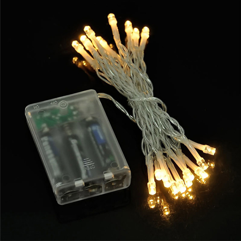 LED String Light Lamp Waterproof Plastic Decoration Light - Warm White/3 Meter 20 Light - Warm White//3 Meter 20 Light-8