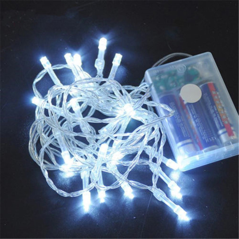 LED String Light Lamp Waterproof Plastic Decoration Light - Warm White/3 Meter 20 Light - Warm White//3 Meter 20 Light-9