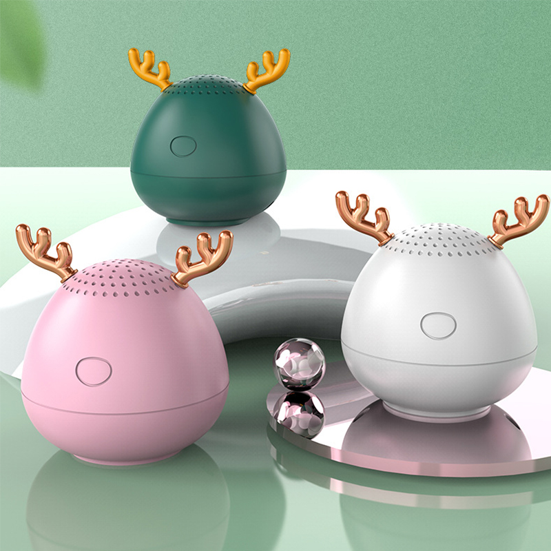 Mini Alto-falante Bonito Chifre Alto-falante Bluetooth Portátil Sem Fio - Branco-6