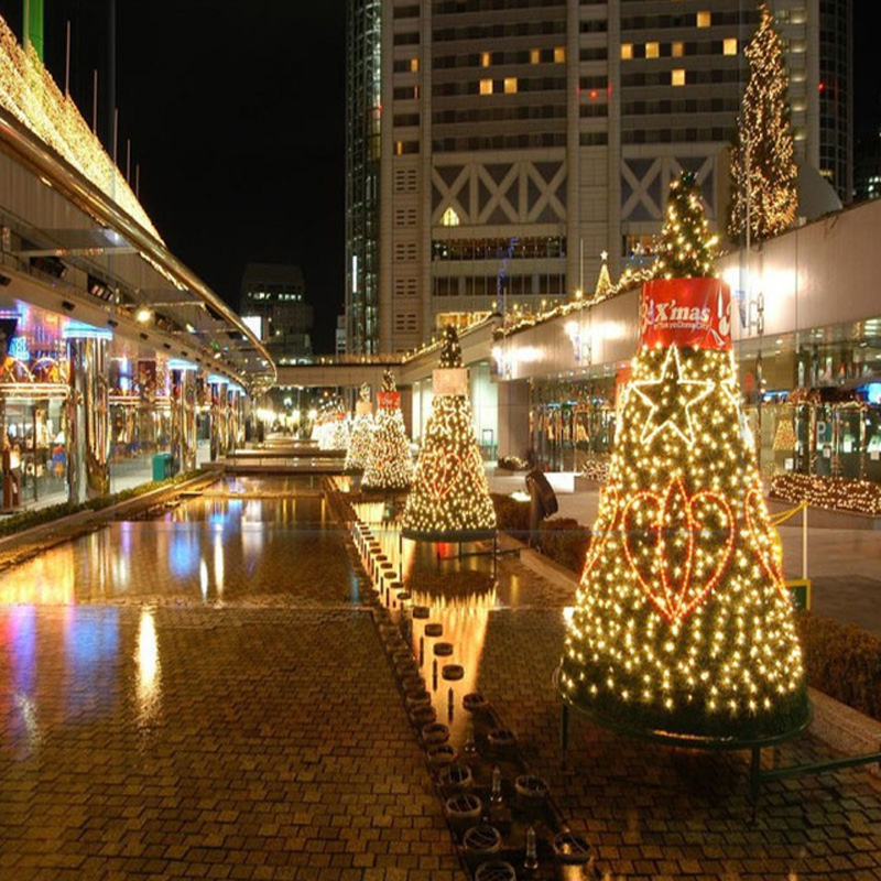 [1,5m x 1,5m] 96 Lâmpada de Malha de Malha de 96 Lâmpada de Guirlanda Líquida RGB Para Decoração de Festa de Férias de Casamento de Ano Novo no Natal - Plugue Amarelo/eua