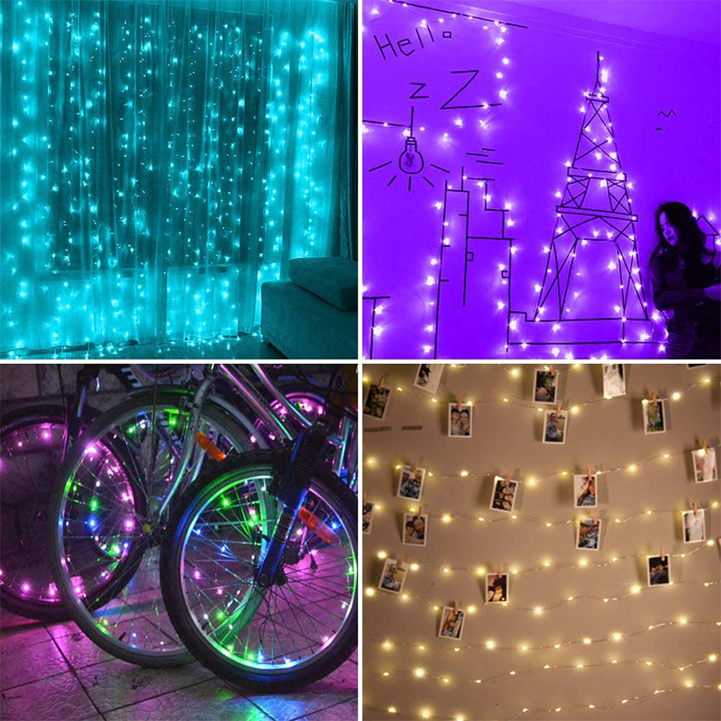 USB Bluetooth App Contrôle Rvb Couleur LED String Light Copper Fair Fairy String Light Home Decor - 2 Mètres 20 Lumières