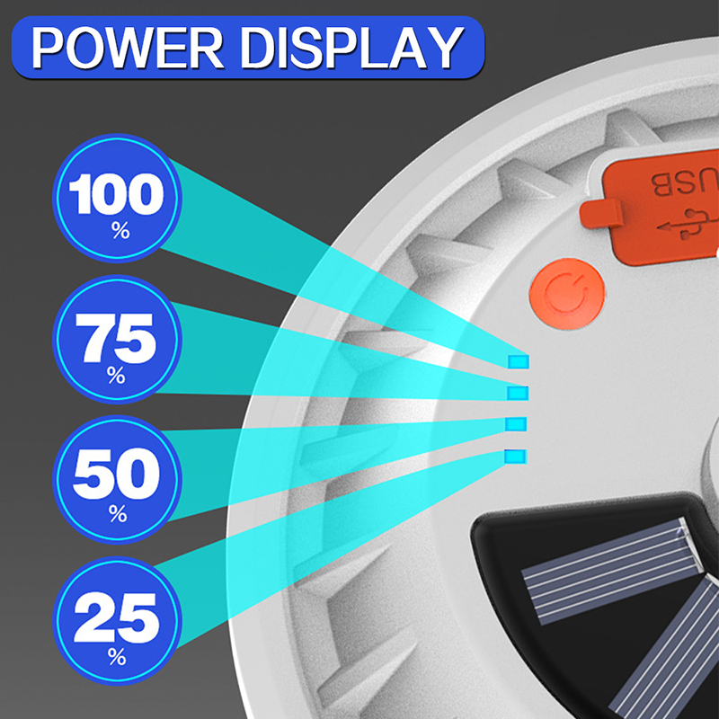 USB / LED Solar LED Bulbo 3/5 Modemento Noite Noite Noite de Emergência Solar Plopo de Lâmpada de Lâmpada Luz Power Bank-120 - Solar LED