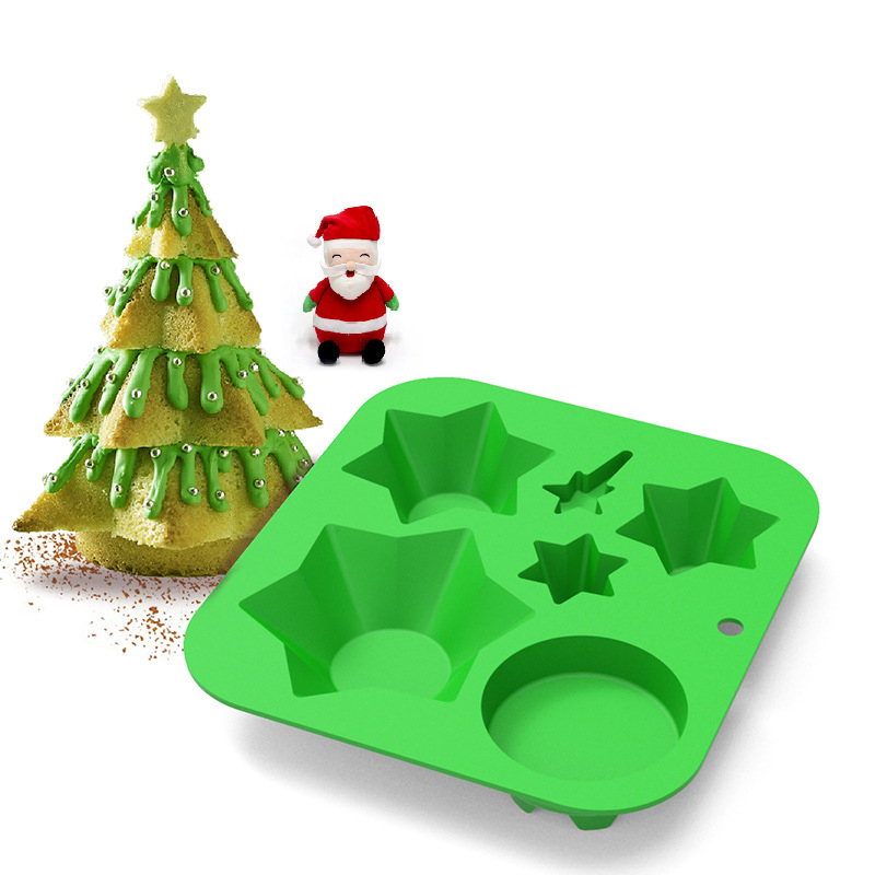 Weihnachtsbaum Silikon Bakeware Form Für Cookies Schokolade Backen