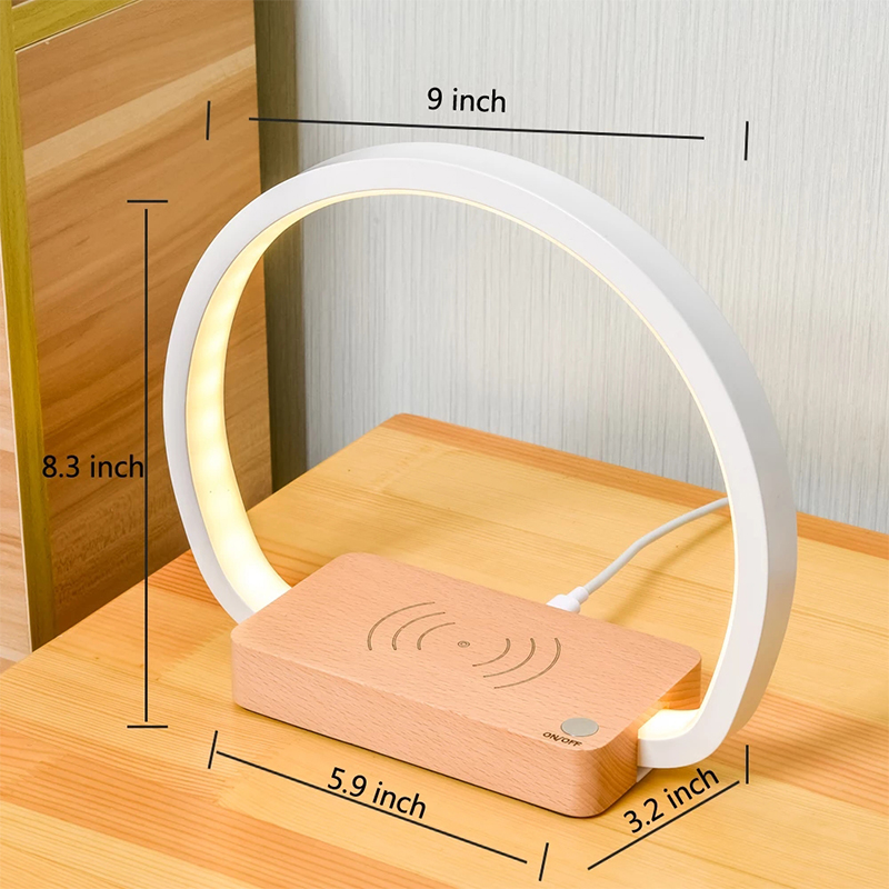 10W Wireless Phone Charger Table Lampe Night Light Phone Support Stand Pour IPhone Samsung Xiaomi Huawei