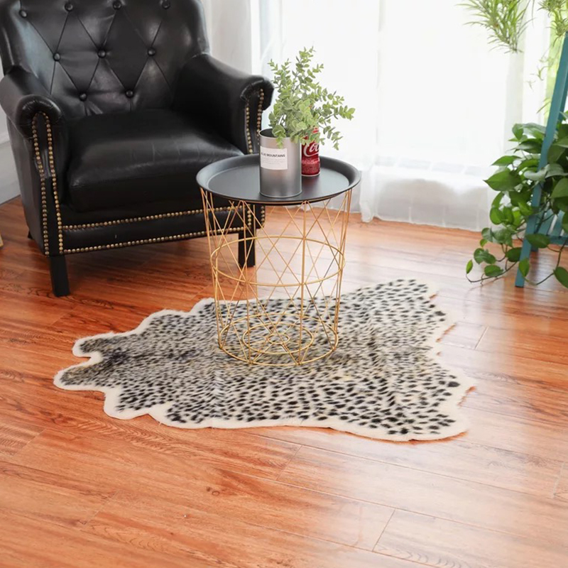 Fußbodenmatte Schlafzimmer-Teppich-Faux-Fell-Kuh / Leopard / Zebra-Teppich - Zebra-Muster