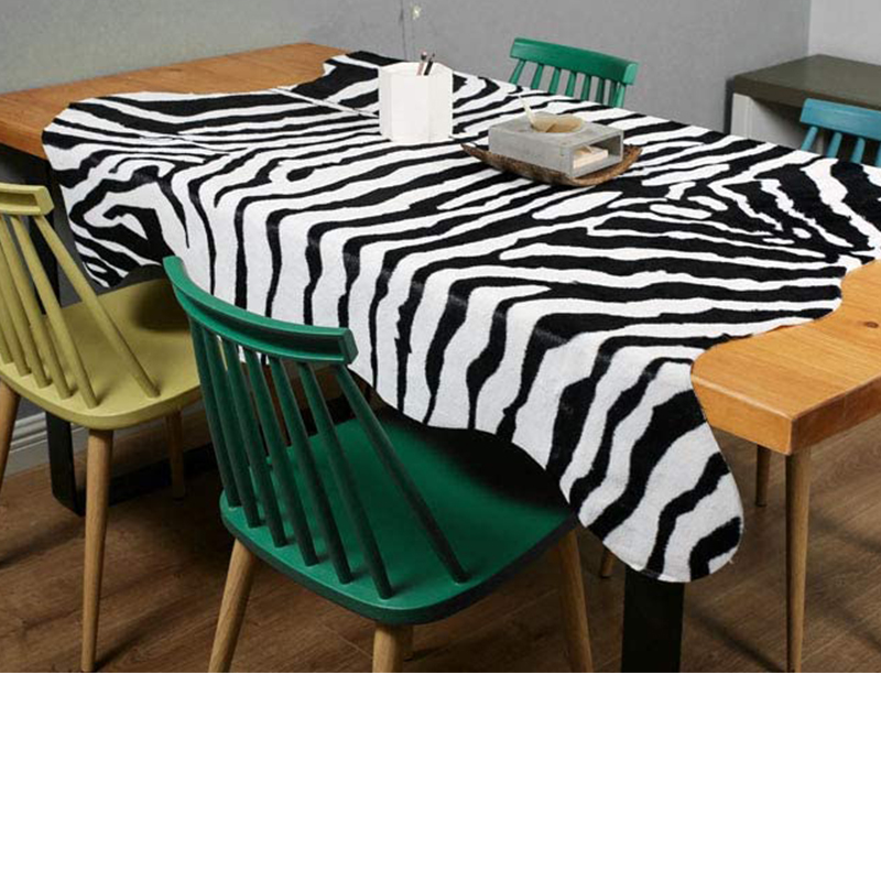 Fußbodenmatte Schlafzimmer-Teppich-Faux-Fell-Kuh / Leopard / Zebra-Teppich - Kuhmuster