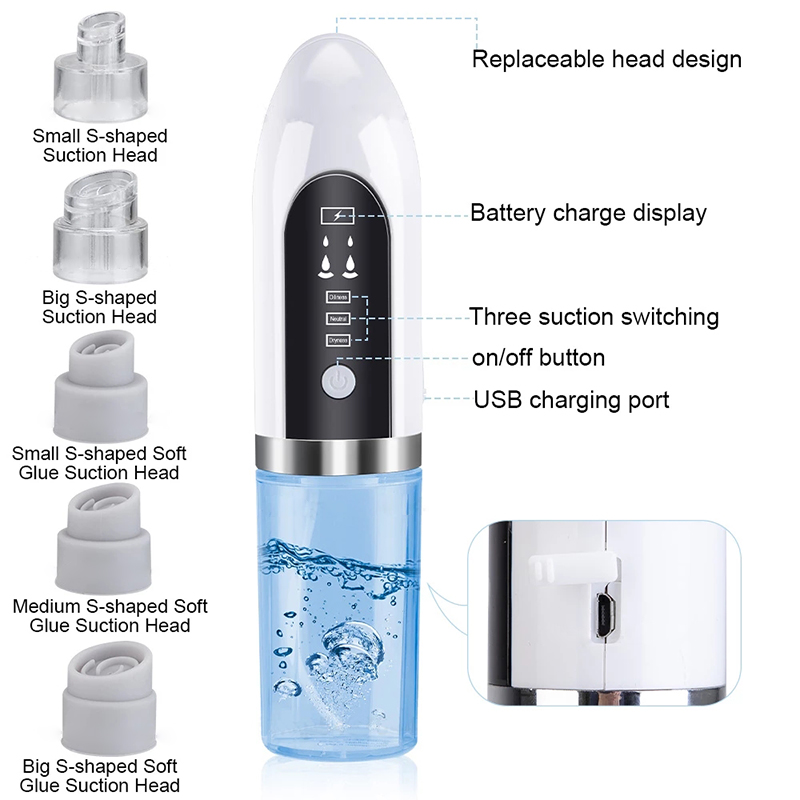 Visage Électrique Outils De Nettoyage Facial Facial Lave-linge Nettoyage Pinceau Vacuum Pore Remover