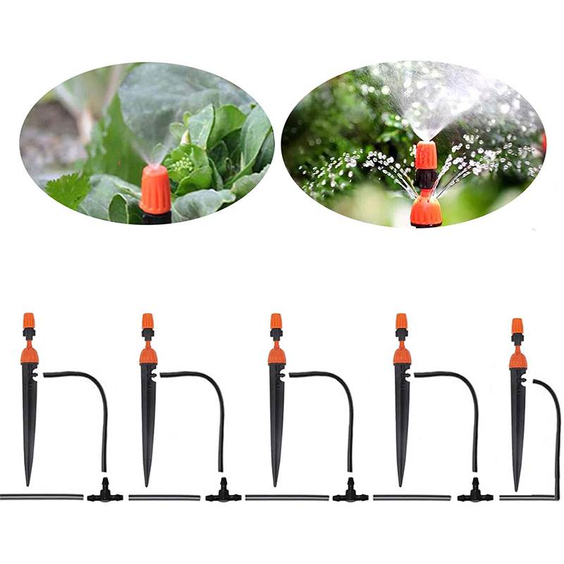 20pcs Spike de Jardim Ajustável Sprinkler Com Controle de Fluxo Integrado