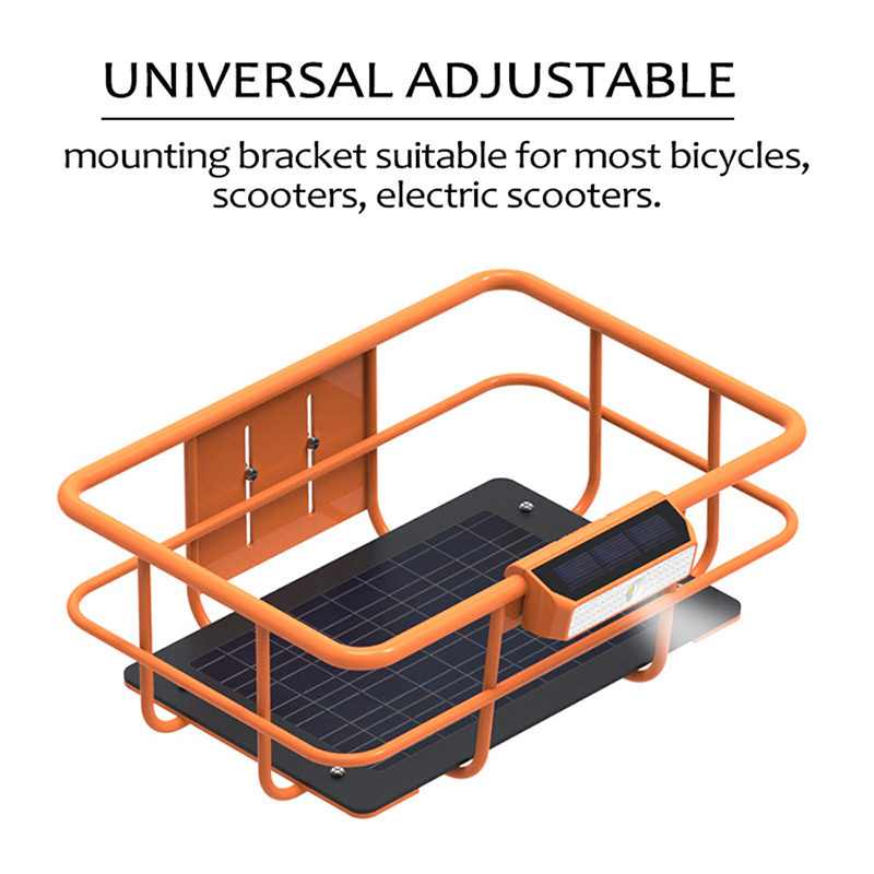 C3 Painel Solar à Prova D'água Bicicleta Dianteira Luz de Bicicleta de Cabeça Intelligente LED de Ciclismo LED de Ciclismo Para MTB - Preto