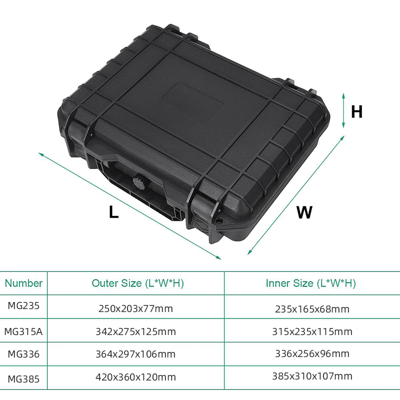 Caja De Herramientas Segura Caja De Herramientas Impermeable A Prueba De Choques Máquina De Herramientas Sellada Caja De Herramientas Sellada Maleta Resistente Al Impacto - L