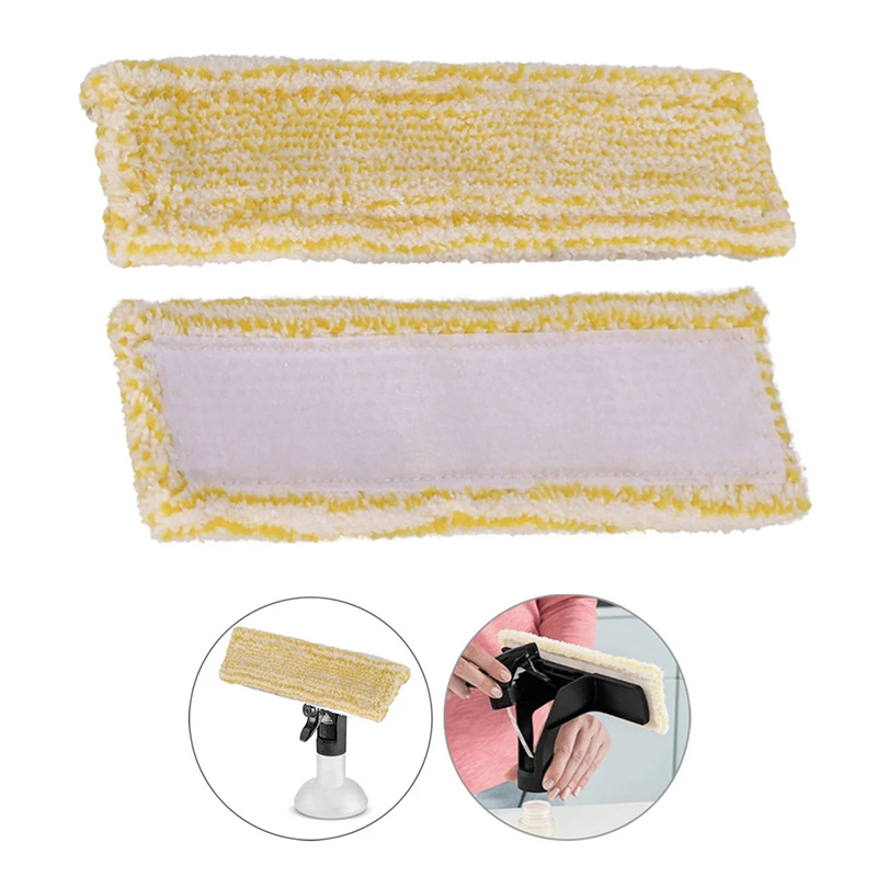 2pcs Fensterreinigung Mop -pad -ersatz Für Karcher WV2 WV5 - Gelb