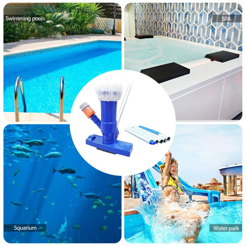 Piscina Limpiador De Aspirador Kit Underwater Cleaner Cepillo Para Spas Ponds Fuentes Pool Sweeper