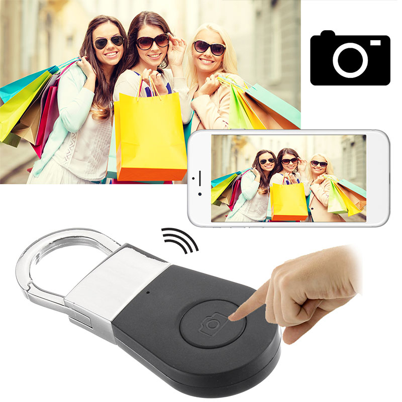 Smart Bluetooth Tracker Key Finder Artículo Localizador PET Wallet Finder Para IOS Android - Negro