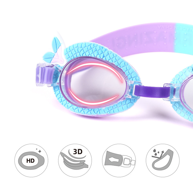 Kids Natación Gafas Gafas Antiiezueblas Clear Lens Para Niños - Sirena