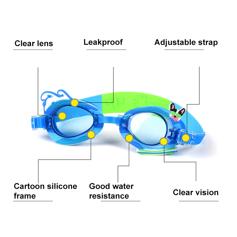 Lunettes De Natation Des Enfants Lunettes Antibrouillard Lens Clair Pour Les Enfants - Sirène