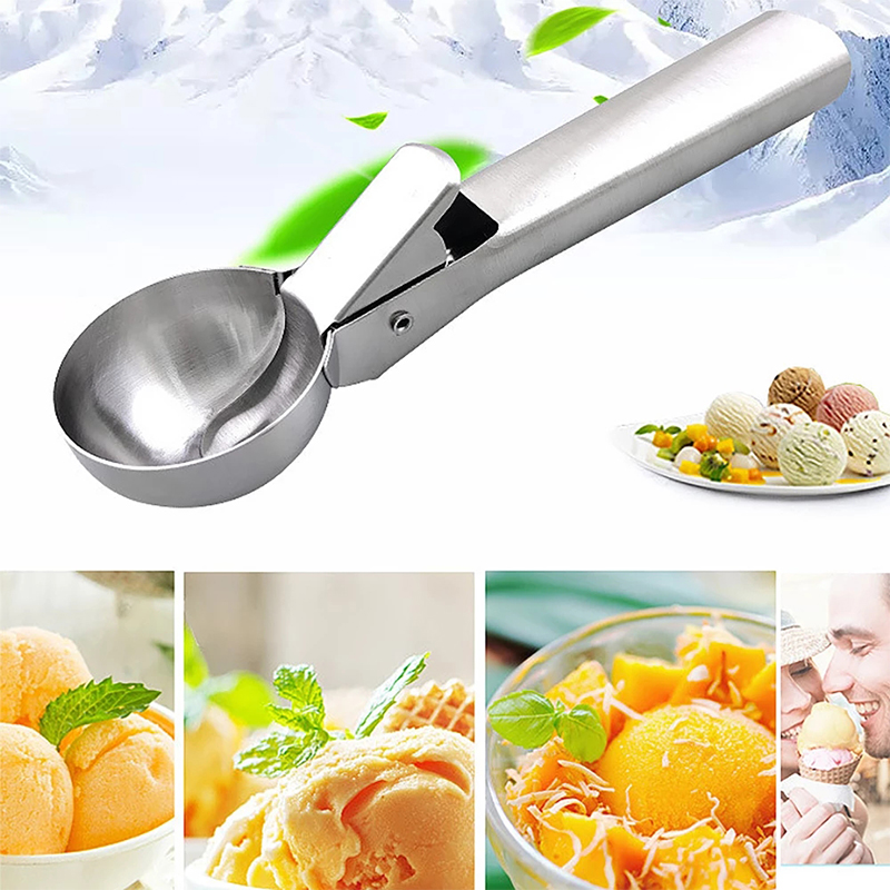 Colher De Sorvete De Aço Inoxidável De 7 Polegadas Colher Scoop Scoop Welmelon Colher (sem Certificado FDA)