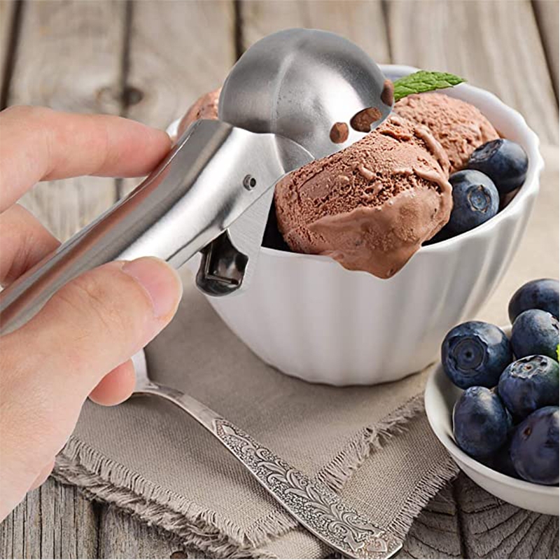 Colher De Sorvete De Aço Inoxidável De 7 Polegadas Colher Scoop Scoop Welmelon Colher (sem Certificado FDA)