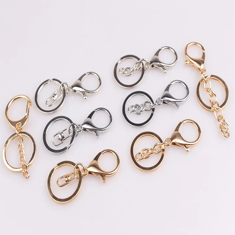 Wholesale 500Pcs Metal Keychain Keyrings DIY Accessory for Lanyard Key