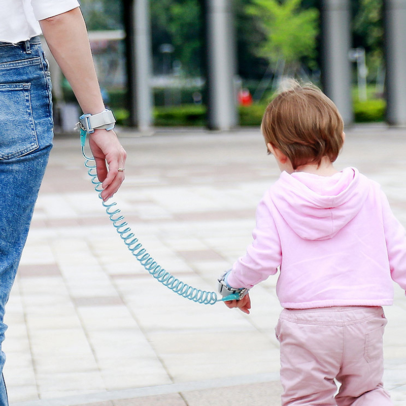 Late De Laisse Lumineuse En Longe De Laisse Anti-enfant Liaison De Sécurité Rose Harnais De Sécurité Rose Avec Serrure Pour Bébé Bébé - Rose / 2.5m