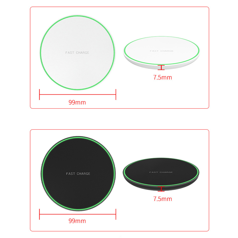 OJD-31A 15W QC Qi Teléfono Inalámbrico Pading Mat Cargador de Teléfono - Blanco/15w