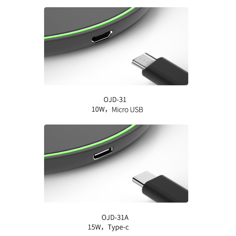 OJD-31A 15W QC QC qi Беспроводная Телефонная Зарядка - Белый/15 вт