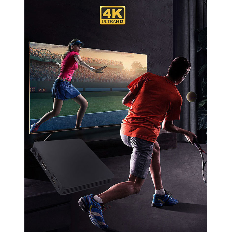 S905l / X96 Pro TV 4K HD Game Média Player 2g + 8g Android 9.0 Smart Set Top Box - Plug Black / us