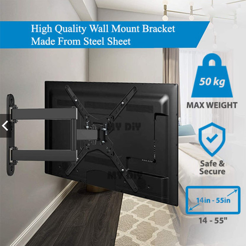 Wholesale Telescopic TV Wall Mount Rotating TV Monitor Holder Display