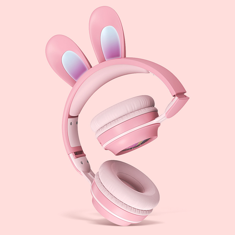 Auriculares Para Niños Inalámbricos Con Cancelación De Ruido MIC TF Tarjeta Reproductor De Música HIFI Estéreo Bluetooth 5.0 Auriculares Para Niños - Blanco