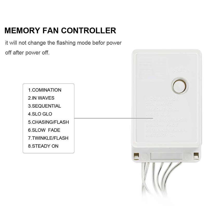 Adattatore Della Spina Del Controller Della Stringa Della Luce Colorata A LED - Plug Normale / UE