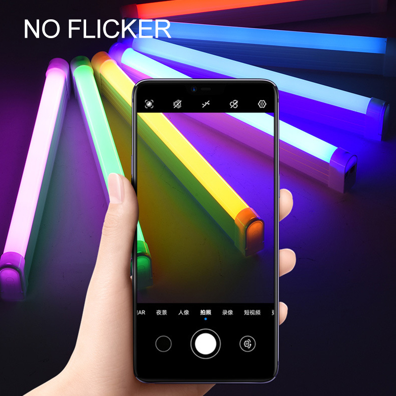 17 cm RGB Handheld LED Video Licht Konzert Lichtstange Füllung Lichtfotografie Lichtstift Mit Eingebauter Wiederaufladbarer Akku - Baby Blau