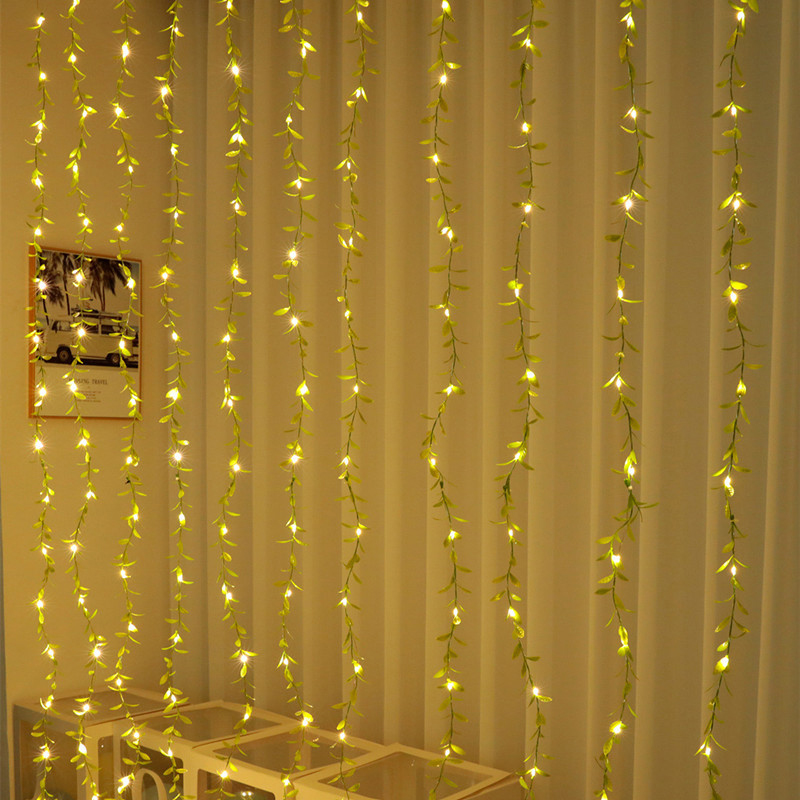 Lumière À Cordes Décorative Laisse La Fée Rideau De Fée Light Mariage De Mariage Décor Pour La Maison - Alimenté Par Pile