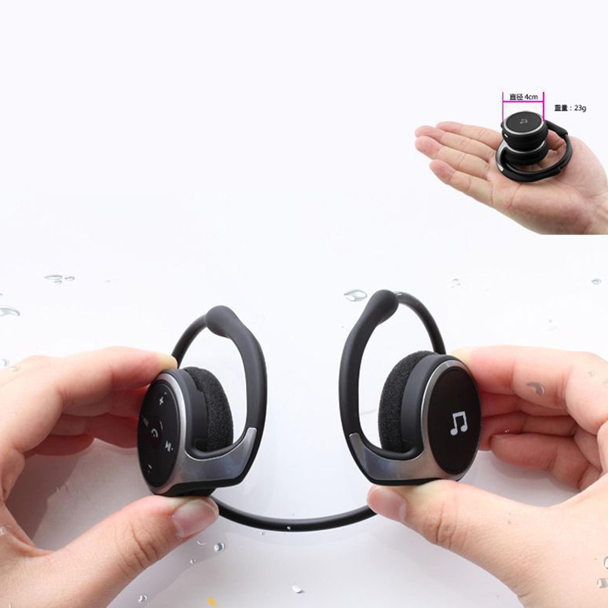 Casque Audio Stéréo Bluetooth Écouteurs HNADS Appelant Des Écouteurs Sans Fil - Blanche