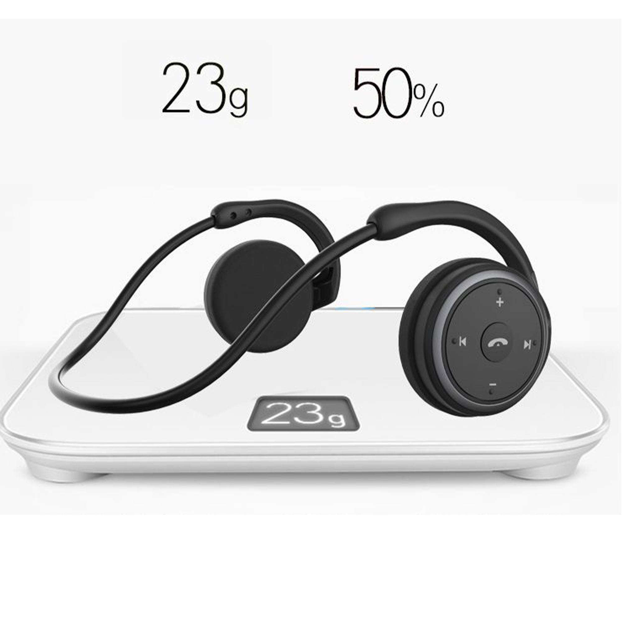 Fone De Ouvido De Áudio Estéreo Bluetooth Foodbuds Hnads Sem Fones De Ouvido Sem Fio - Branco