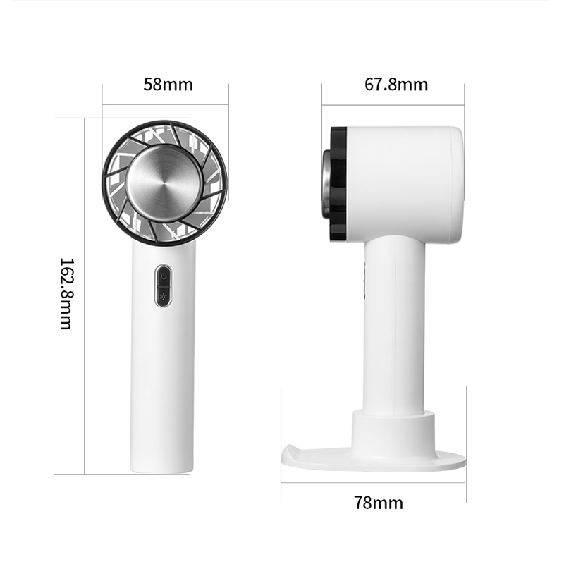 Mini Ventilador Portátil Operado Por Bateria Pessoal Ventilador Portátil Velocidade Ajustável USB Mesa Cooler - Verde