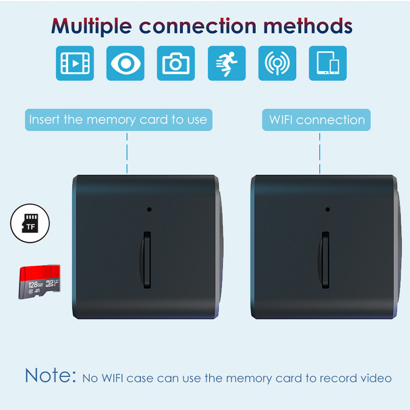 AS02 HD 1080p Mini WiFi IP Überwachungskamera Nachtversion Wireless Voice Recorder Webcam