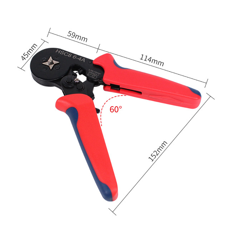 23-7awg Wire Crimper Tool Terminals Isolato Terminali Crimper Kit Strumento di Crimpaggio di Criminamento