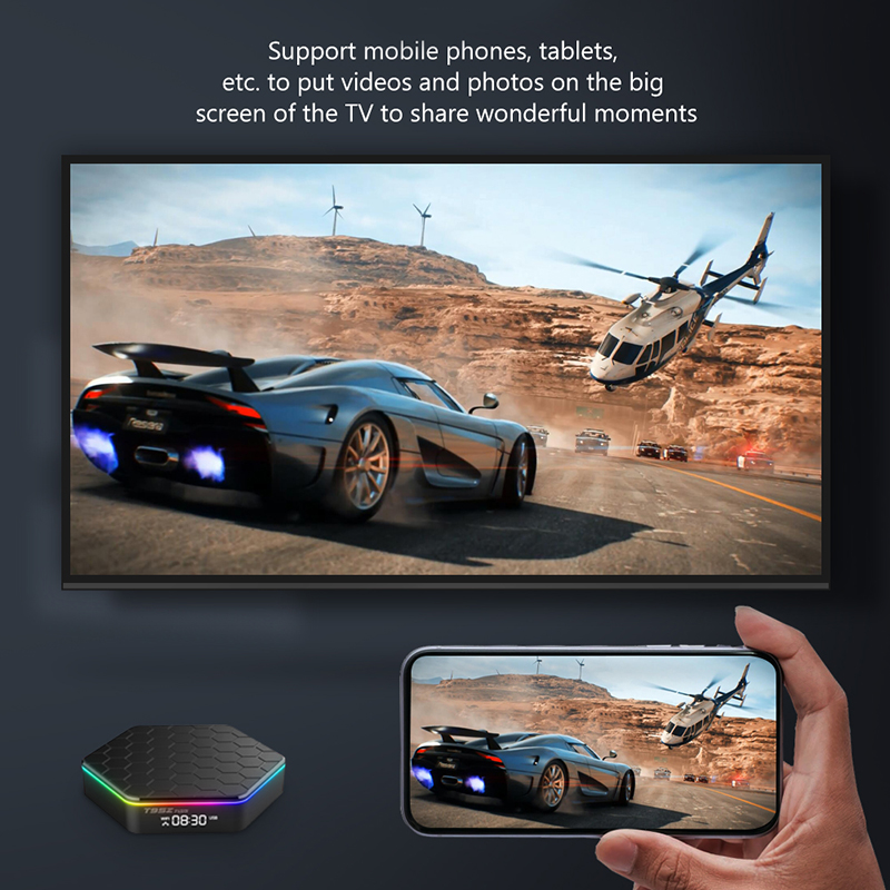 T95z Plus Android TV Box 12.0 2 Gb+16 gb Plug eu Quad Core 6K HD Video Player WiFi Bluetooth 5.0 Set Top Box