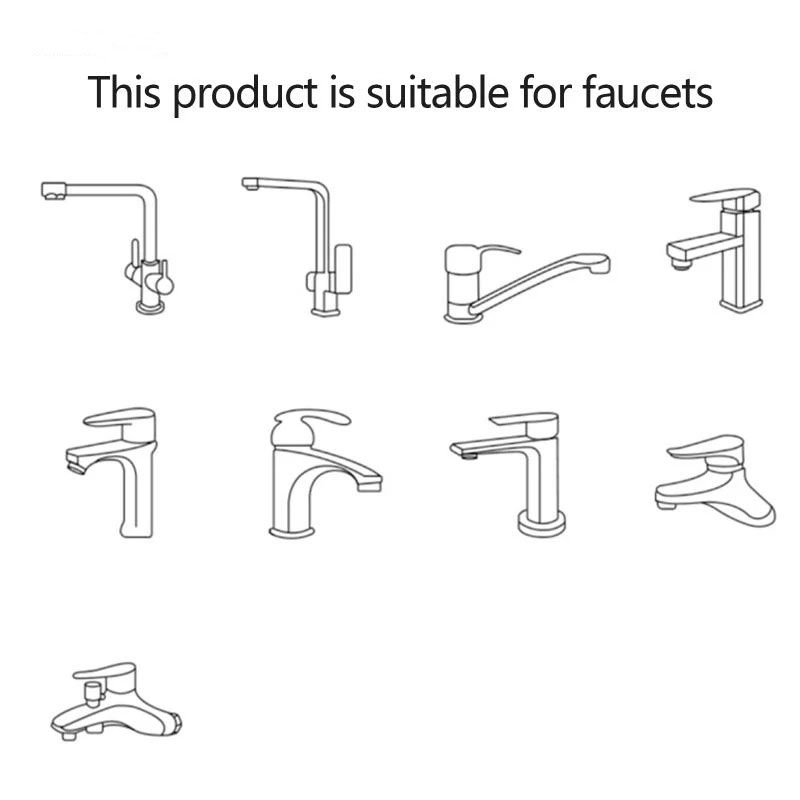 Faucet Extender Anti-dust Durable à 1080 Degrés Filtre à Éclaboussure Rotatif Aérateur de Robinet - Ordinaire