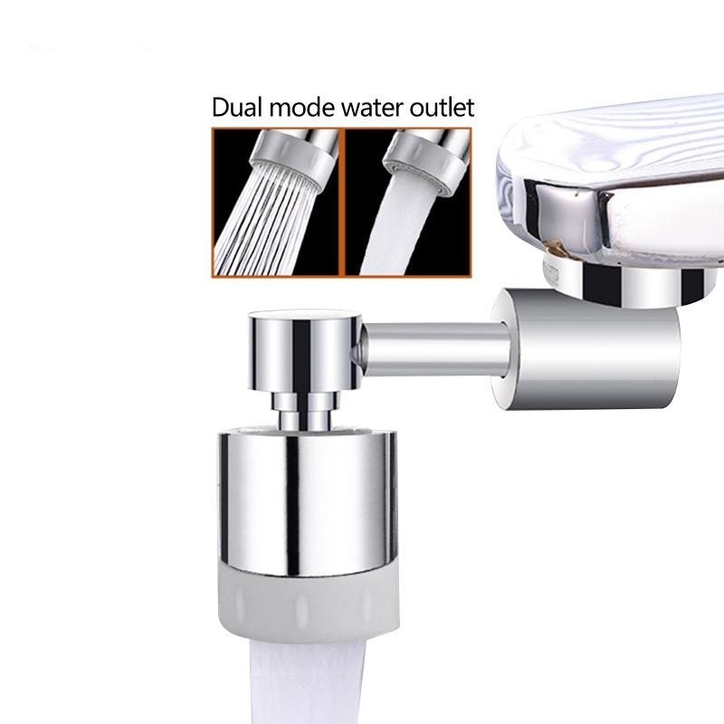 Faucet Extender Anti-dust Durable à 1080 Degrés Filtre à Éclaboussure Rotatif Aérateur de Robinet - Ordinaire