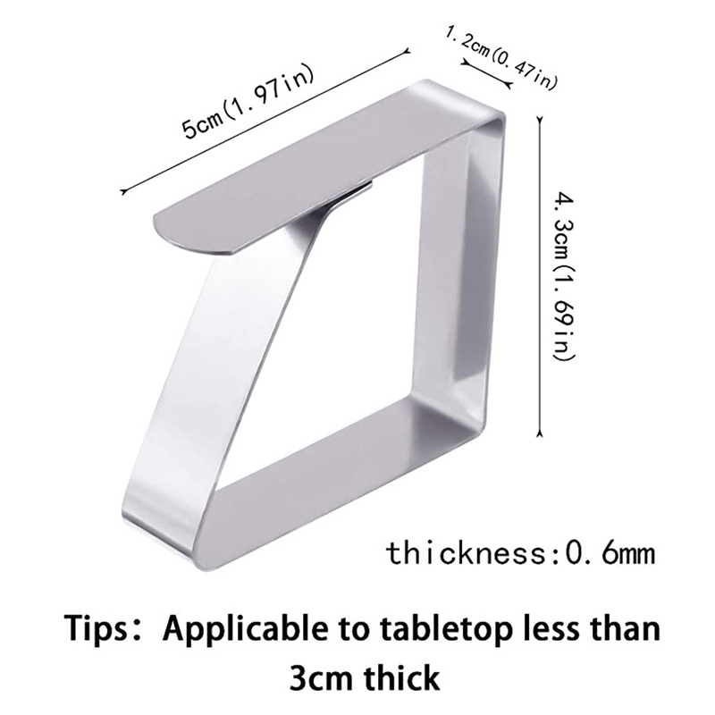 8pcs Tablecloth Clips Для Пикника из Нержавеющей Стали Столовые Зажимы Держатели Для Пикников.