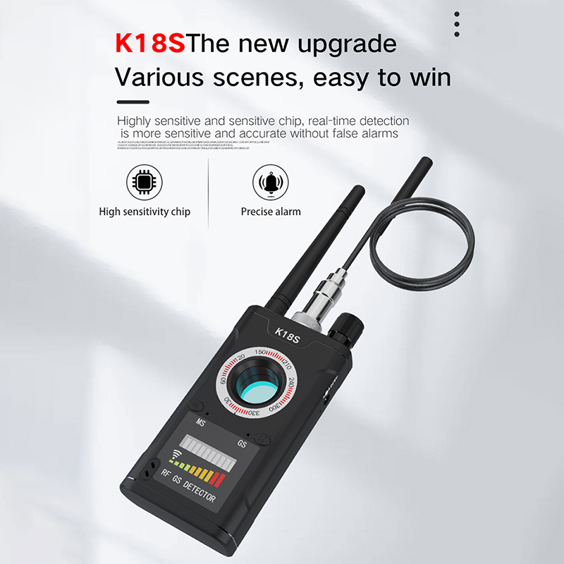 Compre Detector de Dispositivos Ocultos K18S AntiBug Audio Spy Camera