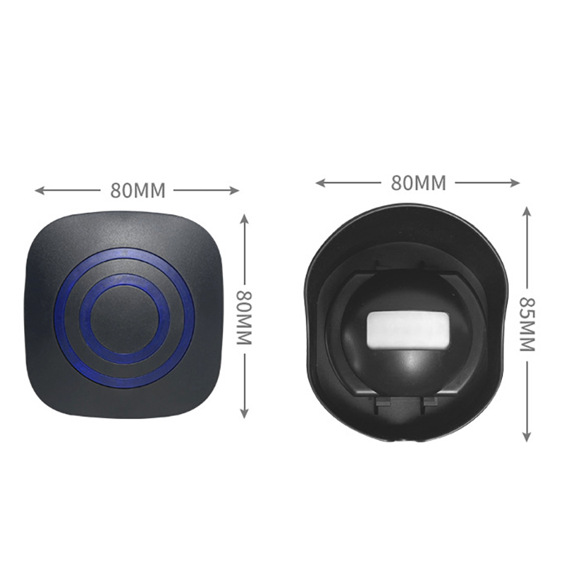 Alarma de Entrada Inalámbrica Alarma de la ue eu Sensor de Movimiento Resistente a la Intemperie y Detector Pasteles Ciegos de Timbre de Inducción de 328 Pies Para el Sistema de Alerta de Seguridad - Transmisor + Receptor