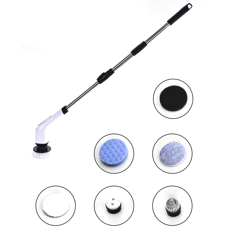 ANS8050 7in1 2 Speeds Electric Spin Scrubber Handheld Brush Set for